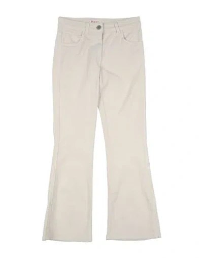 Pucci Babies'  Toddler Girl Pants Cream Size 6 Cotton, Modal, Elastane In Neutral