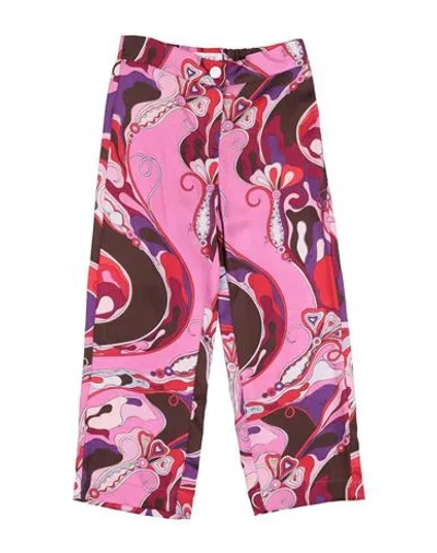 Pucci Babies'  Toddler Girl Pants Fuchsia Size 6 Viscose In Multi