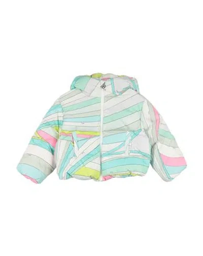 Pucci Babies'  Toddler Girl Puffer Light Green Size 6 Polyamide