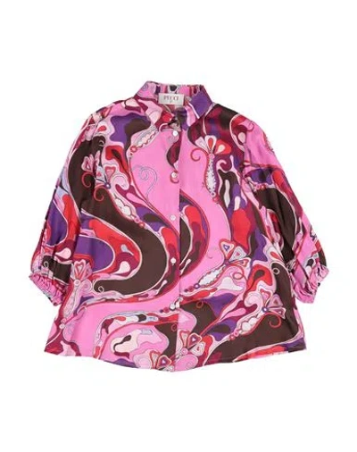 Pucci Babies'  Toddler Girl Shirt Fuchsia Size 6 Viscose In Multi