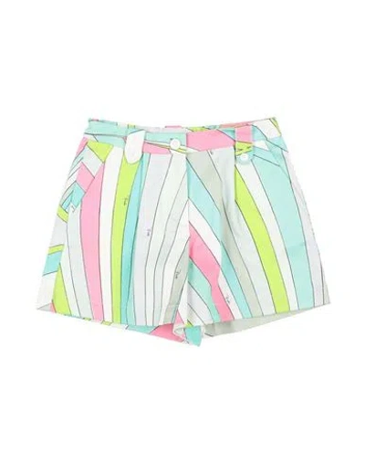 Pucci Babies'  Toddler Girl Shorts & Bermuda Shorts Light Green Size 6 Cotton, Elastane