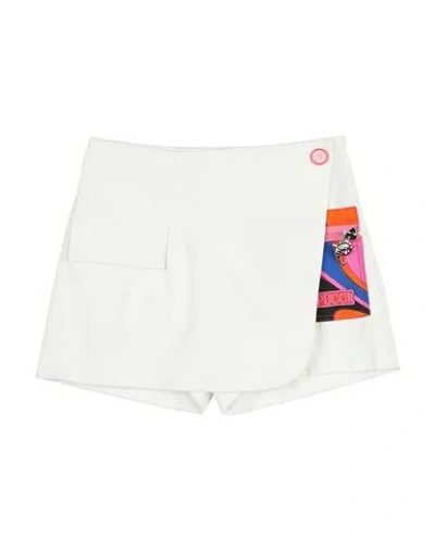 Pucci Babies'  Toddler Girl Shorts & Bermuda Shorts White Size 6 Cotton, Viscose
