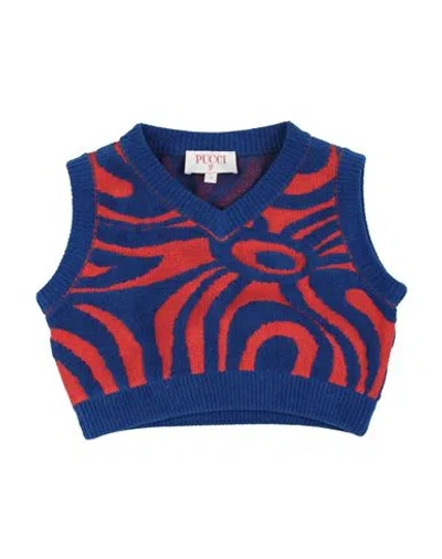 Pucci Babies'  Toddler Girl Sweater Bright Blue Size 6 Viscose, Polyester, Cotton