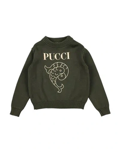 Pucci Babies'  Toddler Girl Sweater Military Green Size 6 Cotton