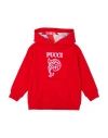 Pucci Toddler Girl Sweatshirt Red Size 6 Cotton, Elastane In Red