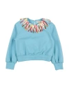 Pucci Toddler Girl Sweatshirt Sky Blue Size 6 Cotton, Elastane, Polyamide In Blue