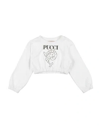 Pucci Babies'  Toddler Girl Sweatshirt White Size 6 Cotton