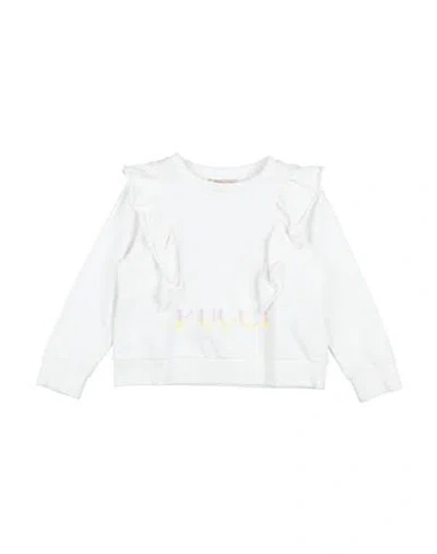 Pucci Babies'  Toddler Girl Sweatshirt White Size 6 Cotton, Rubber