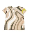 Pucci Toddler Girl T-shirt Beige Size 4 Cotton, Elastane In Beige