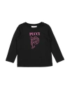 Pucci Toddler Girl T-shirt Black Size 6 Cotton In Black