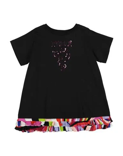 Pucci Babies'  Toddler Girl T-shirt Black Size 6 Cotton, Viscose