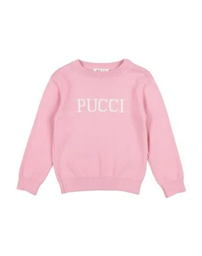 Pucci Babies'  Toddler Girl T-shirt Pink Size 6 Cotton, Viscose, Elastane, Polyester