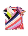 Pucci Toddler Girl T-shirt Red Size 6 Cotton, Elastane In Multi