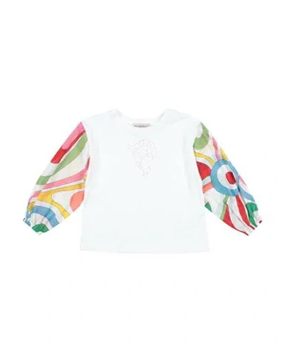 Pucci Babies'  Toddler Girl T-shirt White Size 4 Cotton
