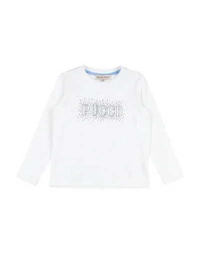 Pucci Babies'  Toddler Girl T-shirt White Size 4 Cotton, Elastane