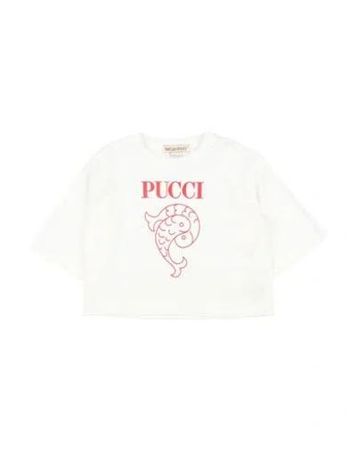 Pucci Babies'  Toddler Girl T-shirt White Size 6 Cotton