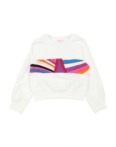 Pucci Babies'  Toddler Girl T-shirt White Size 5 Cotton, Elastane