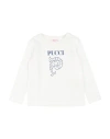 Pucci Babies'  Toddler Girl T-shirt White Size 6 Cotton