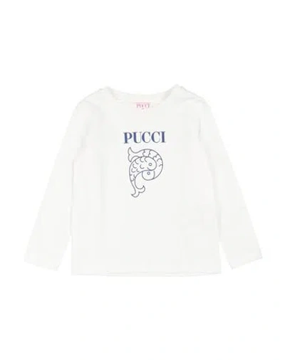 Pucci Babies'  Toddler Girl T-shirt White Size 6 Cotton
