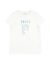 Pucci Toddler Girl T-shirt White Size 6 Cotton In White