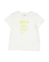 Pucci Toddler Girl T-shirt White Size 6 Cotton In White