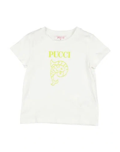 Pucci Babies'  Toddler Girl T-shirt White Size 6 Cotton