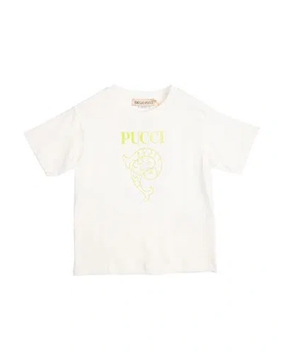 Pucci Babies'  Toddler Girl T-shirt White Size 6 Cotton