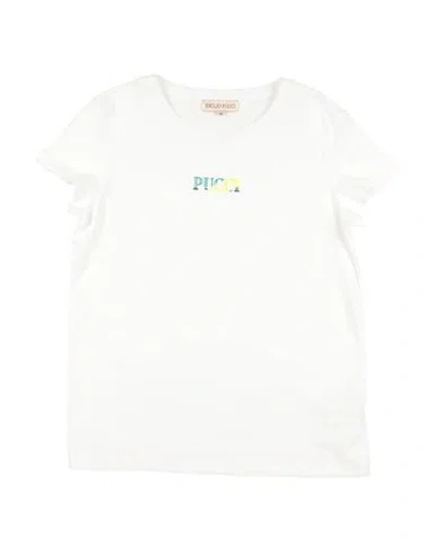 Pucci Babies'  Toddler Girl T-shirt White Size 6 Cotton