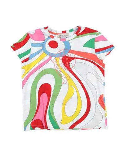 Pucci Babies'  Toddler Girl T-shirt White Size 6 Cotton, Elastane