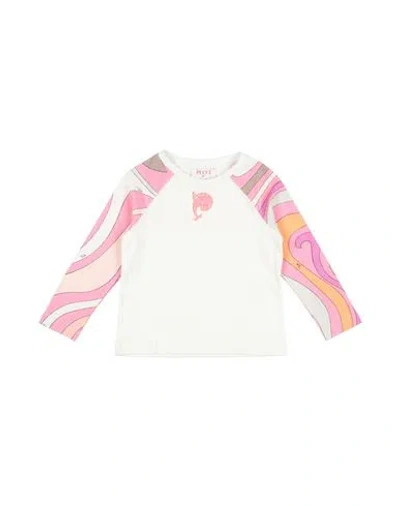 Pucci Babies'  Toddler Girl T-shirt White Size 6 Cotton, Elastane
