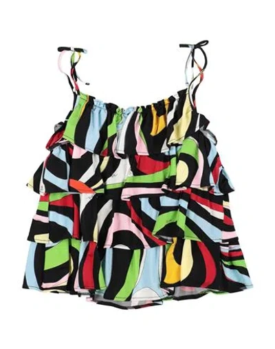Pucci Babies'  Toddler Girl Top Black Size 6 Viscose, Elastane