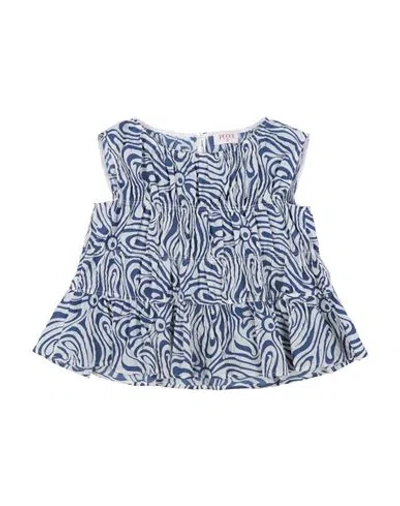 Pucci Babies'  Toddler Girl Top Blue Size 6 Polyamide