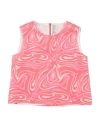 Pucci Toddler Girl Top Coral Size 6 Polyester, Acetate, Acrylic In Red