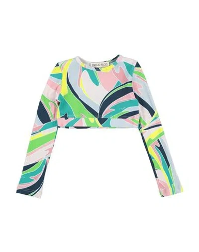 Pucci Babies'  Toddler Girl Top Green Size 6 Polyamide, Elastane