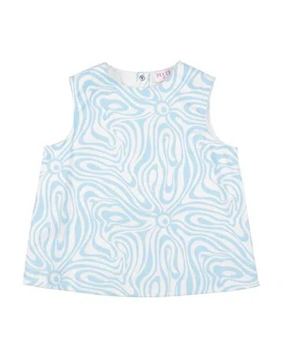 Pucci Babies'  Toddler Girl Top Sky Blue Size 6 Cotton, Elastane