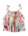PUCCI PUCCI TODDLER GIRL TOP WHITE SIZE 6 VISCOSE, ELASTANE