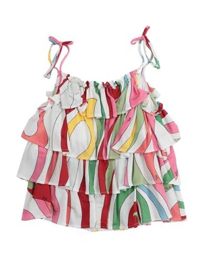 Pucci Babies'  Toddler Girl Top White Size 6 Viscose, Elastane