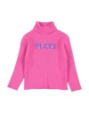 Pucci Toddler Girl Turtleneck Fuchsia Size 6 Wool, Cashmere In Pink