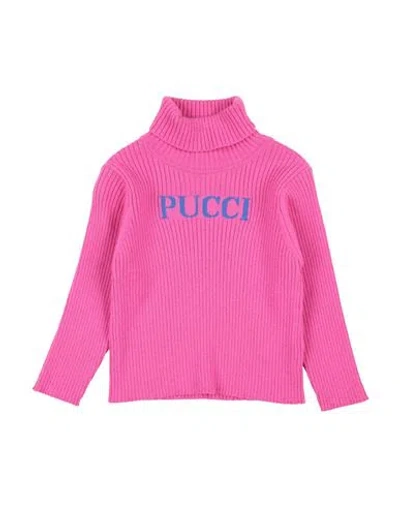 Pucci Babies'  Toddler Girl Turtleneck Fuchsia Size 6 Wool, Cashmere In Pink