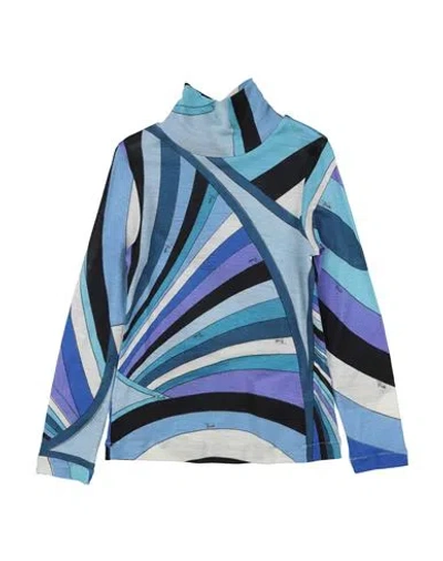 Pucci Babies'  Toddler Girl Turtleneck Purple Size 6 Wool In Multi