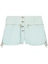 Pucci Toile Cargo Shorts In Blue