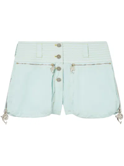 Pucci Toile Cargo Shorts In Blue