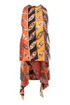 Pucci Top Asymmetric With Lively Geometric Pattern In Multi