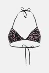 Pucci Top Bikini Labyrinth Print In Multi