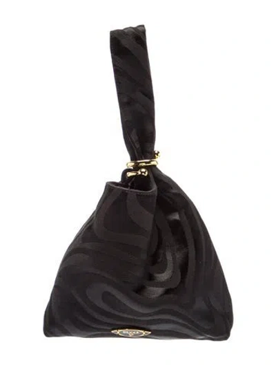 Pre-owned Pucci Top Handle Bag In Black