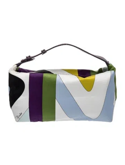 Pre-owned Pucci Top Handle Bag In Blue