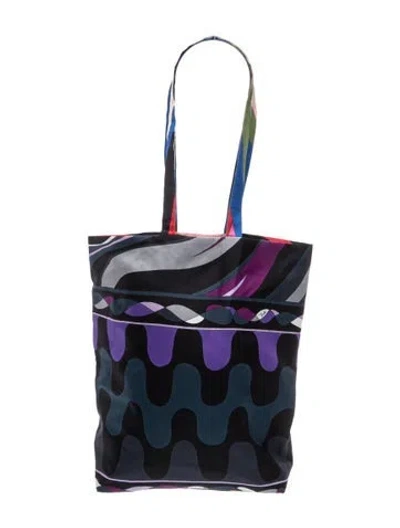 Pre-owned Pucci Top Handle Bag In Blue