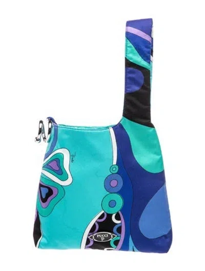 Pre-owned Pucci Top Handle Bag In Blue