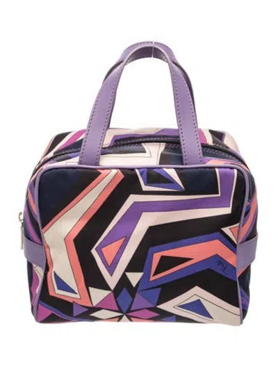 Pre-owned Pucci Top Handle Bag In Blue