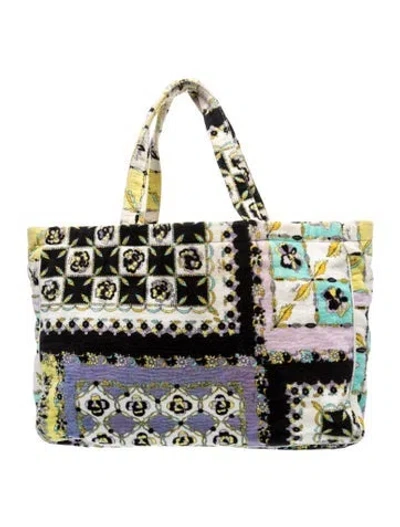 Pre-owned Pucci Top Handle Bag In Multi